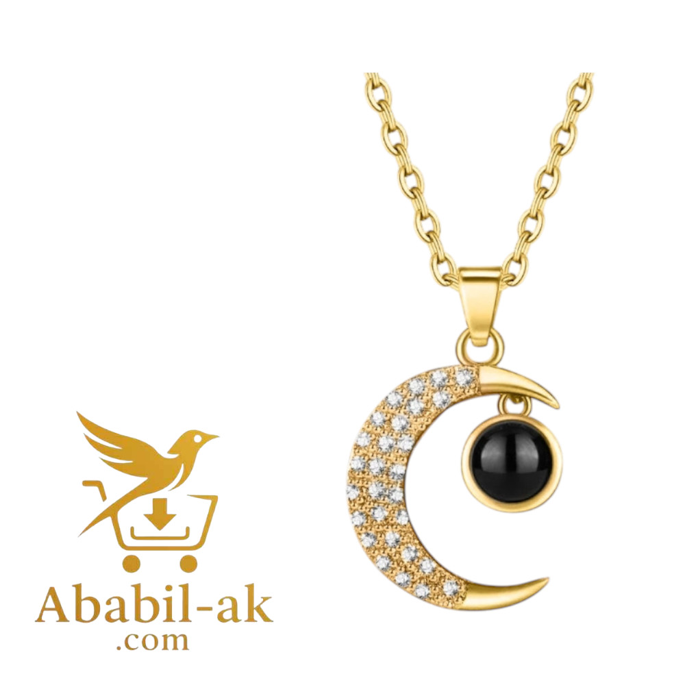 Women moon Necklace Korean Style Exquisite Fashion C-2060 (N-S)