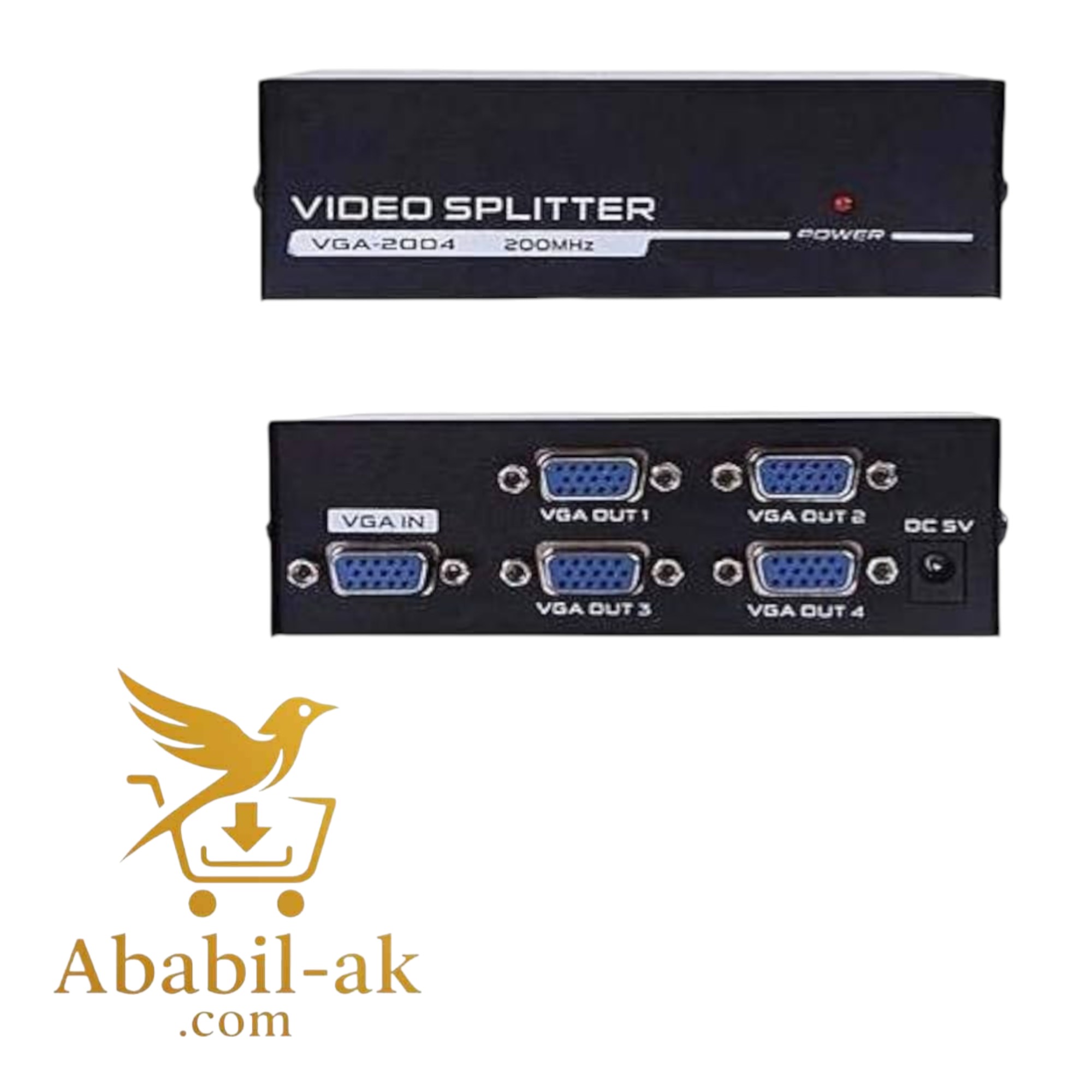 4 Port VGA SVGA Video HD Splitter Sharing Box for PC EB (BS-T)