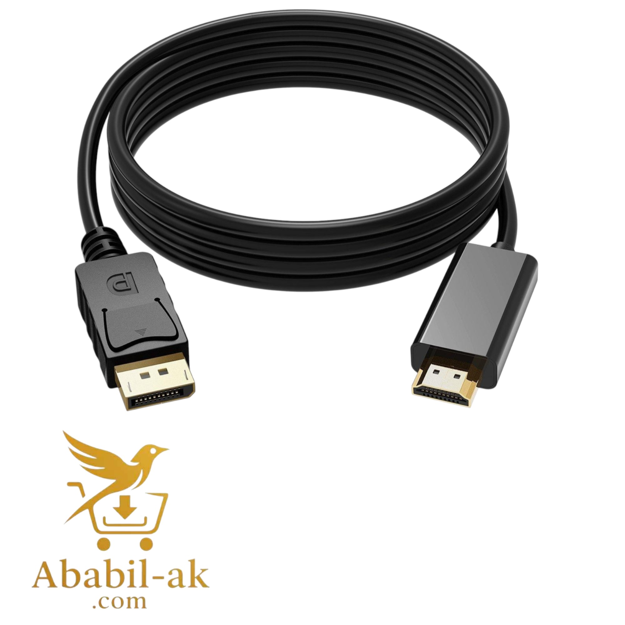 Long 1.8 Meters Display Port DP Male to HDMI Cable Adapter Converter Cable (BS-T)