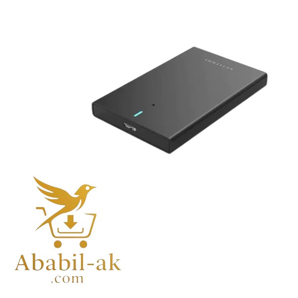 VENTION KPAB0 2.5 Inch SATA Hard Drive Enclosure (USB 3.0 Micro-B) Black (G-B)