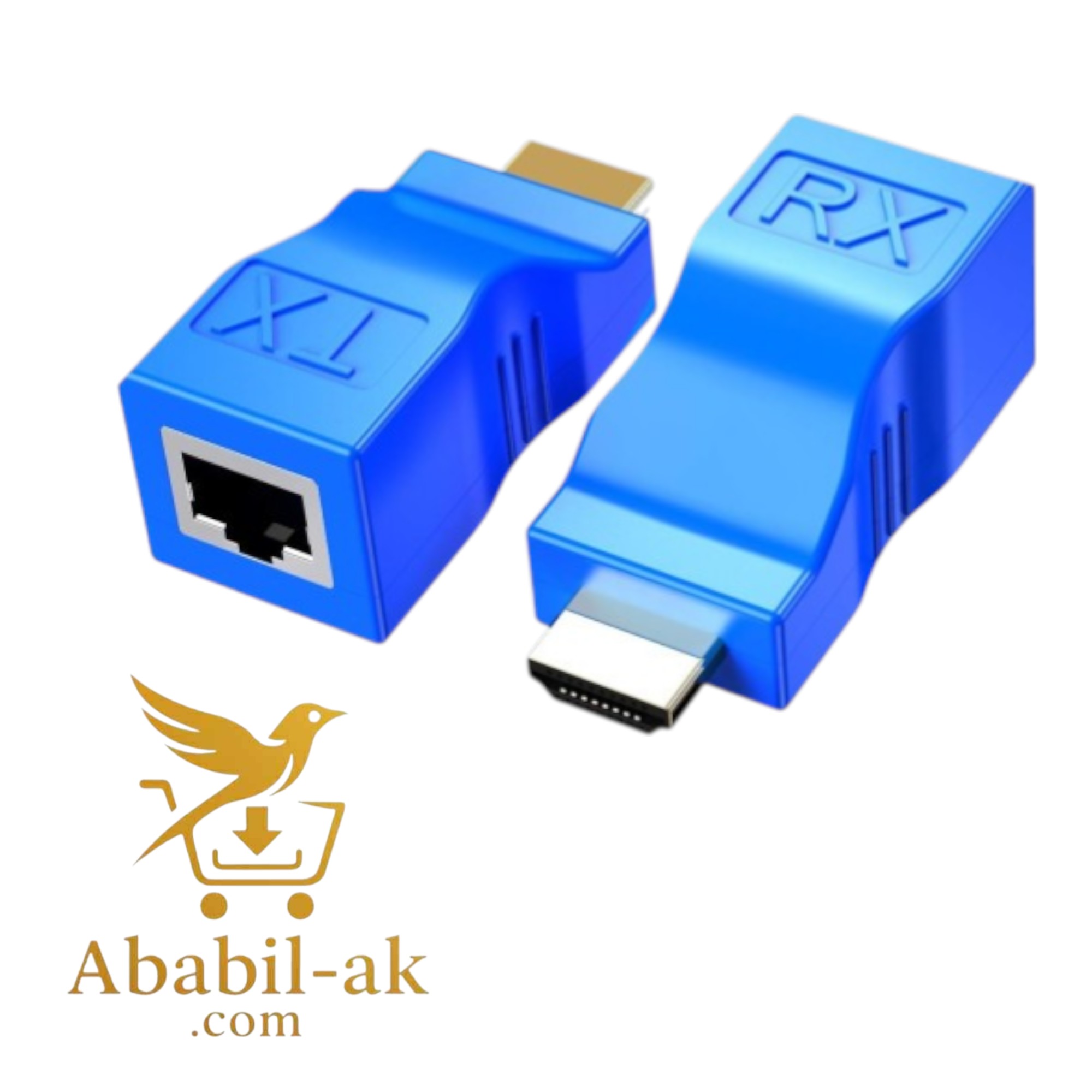 HDMI to RJ45 - HDMI 30M Extender HD audio and video extender CAT-6 RJ45 to HDMI (1 pair) (BS-T)