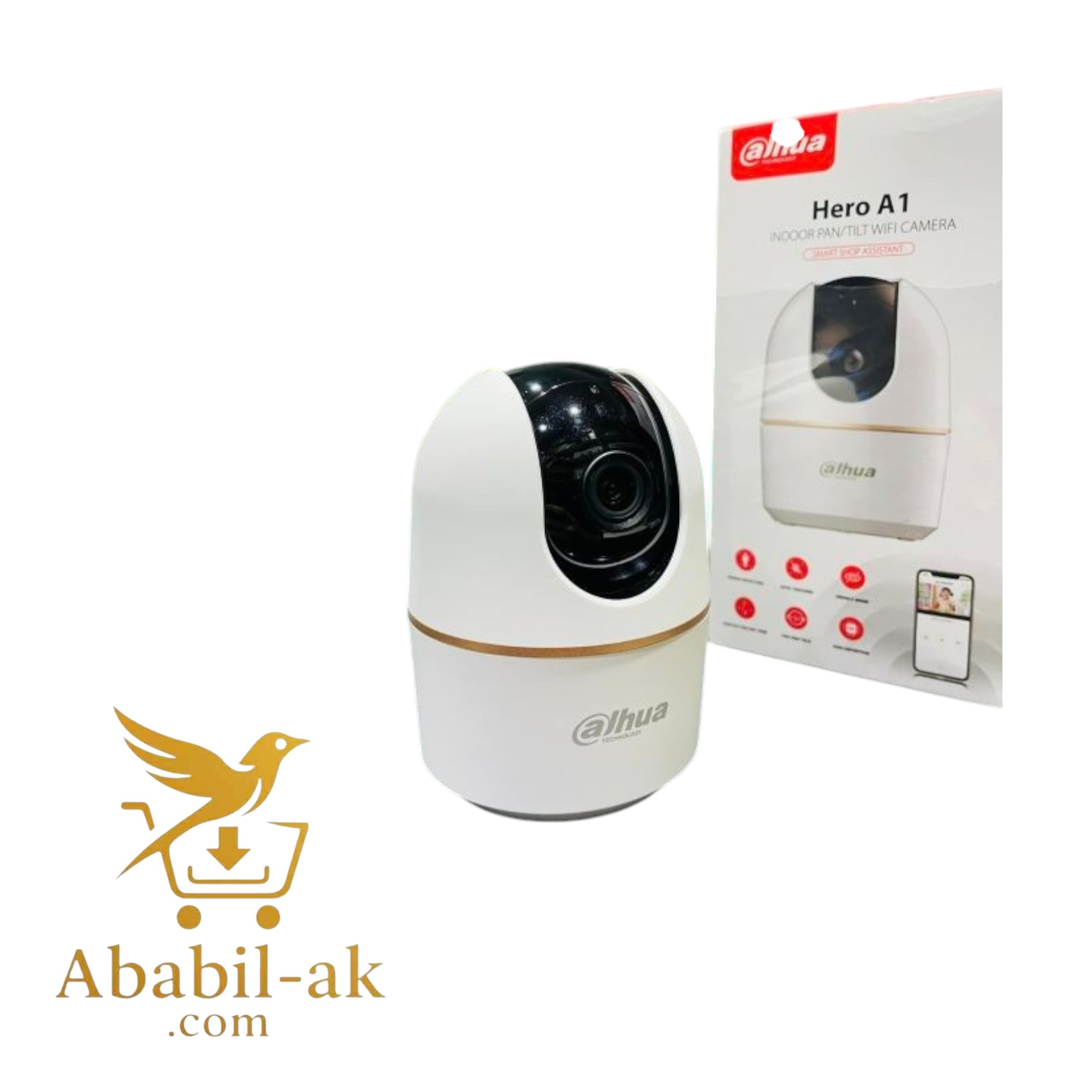 DAHUA WiFi Camera Dahua Hero A1 3MP 10M IR Pan & Tilt 360 Degree IP Voice Talk | 2 Years Offical Brand Warranty (AB-DU)