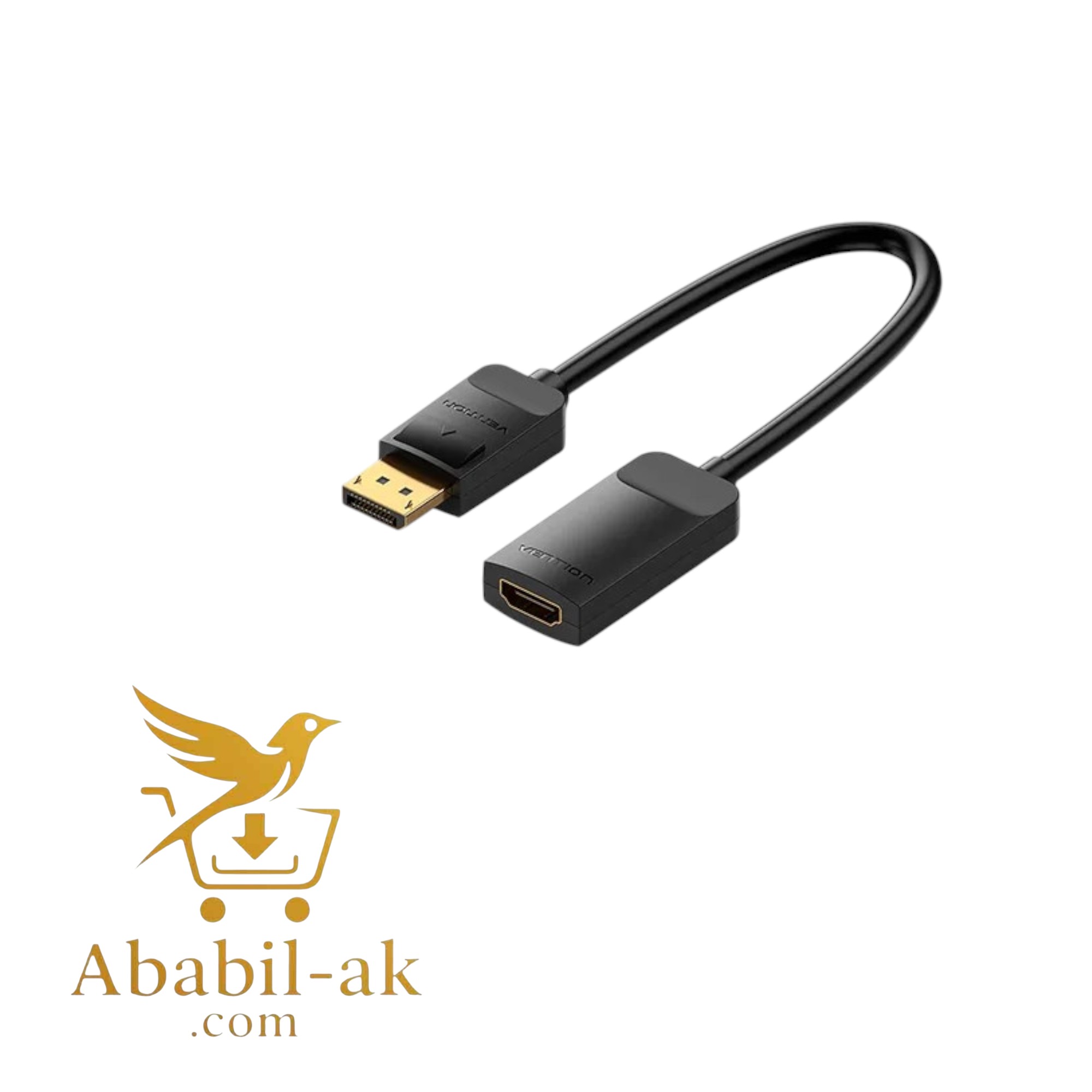 VENTION HBZBB DP to HDMI 4K@60Hz Converter 0.15M Black (G-B)