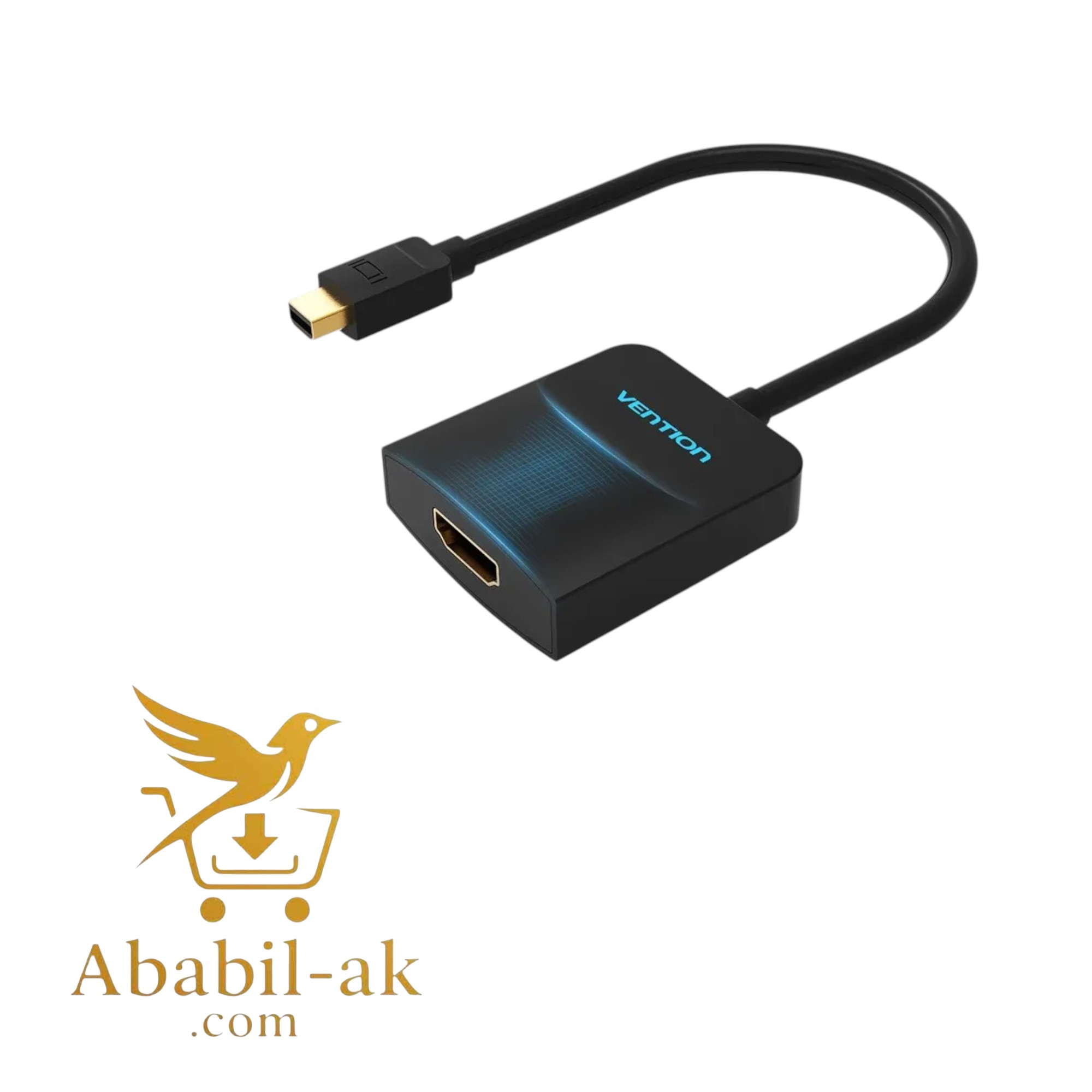 VENTION HBCBB Mini DP to HDMI Converter 0.15M Black (G-B)