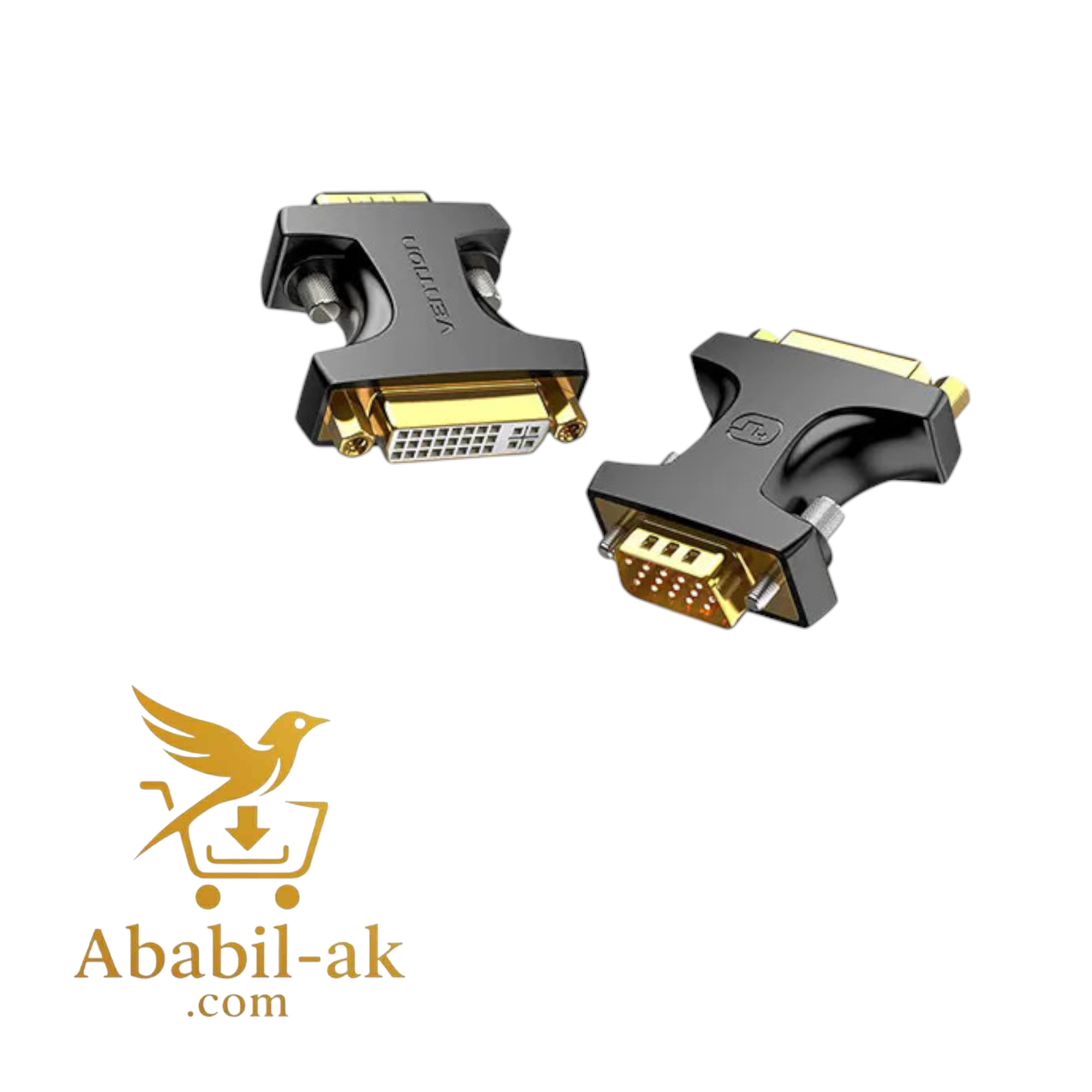 VENTION DDDB0 VGA Male to DVI Female Adapter Black (G-B)