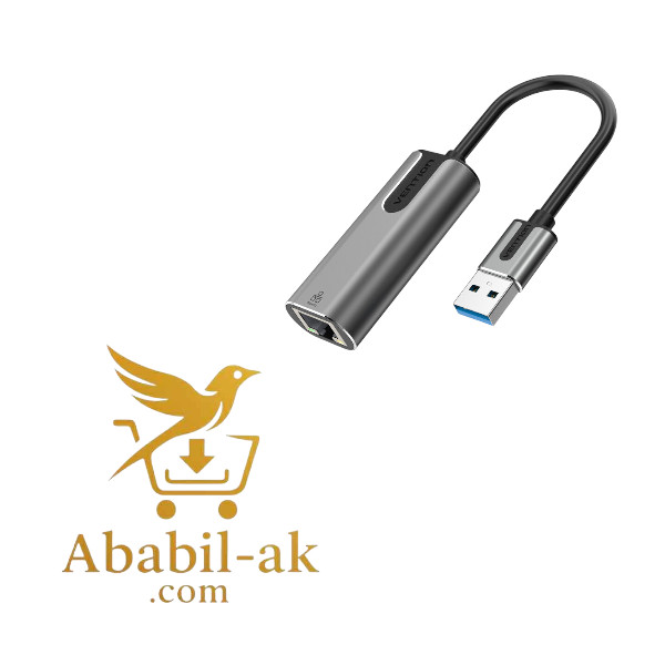 VENTIOM CEWHB USB 3.0-A to Gigabit Ethernet Adapter Gray 0.15M Aluminum Alloy Type (G-B)