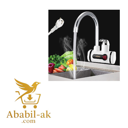Instant Thankless Digital Electric Hot Water Tap for any wall Mount with led Display C-1381 (N-S)