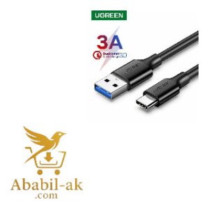 UGREEN 20884 USB 3.0 A Male to Type C Male Cable Nickel Plating 2m (black)#US184 (G-B)