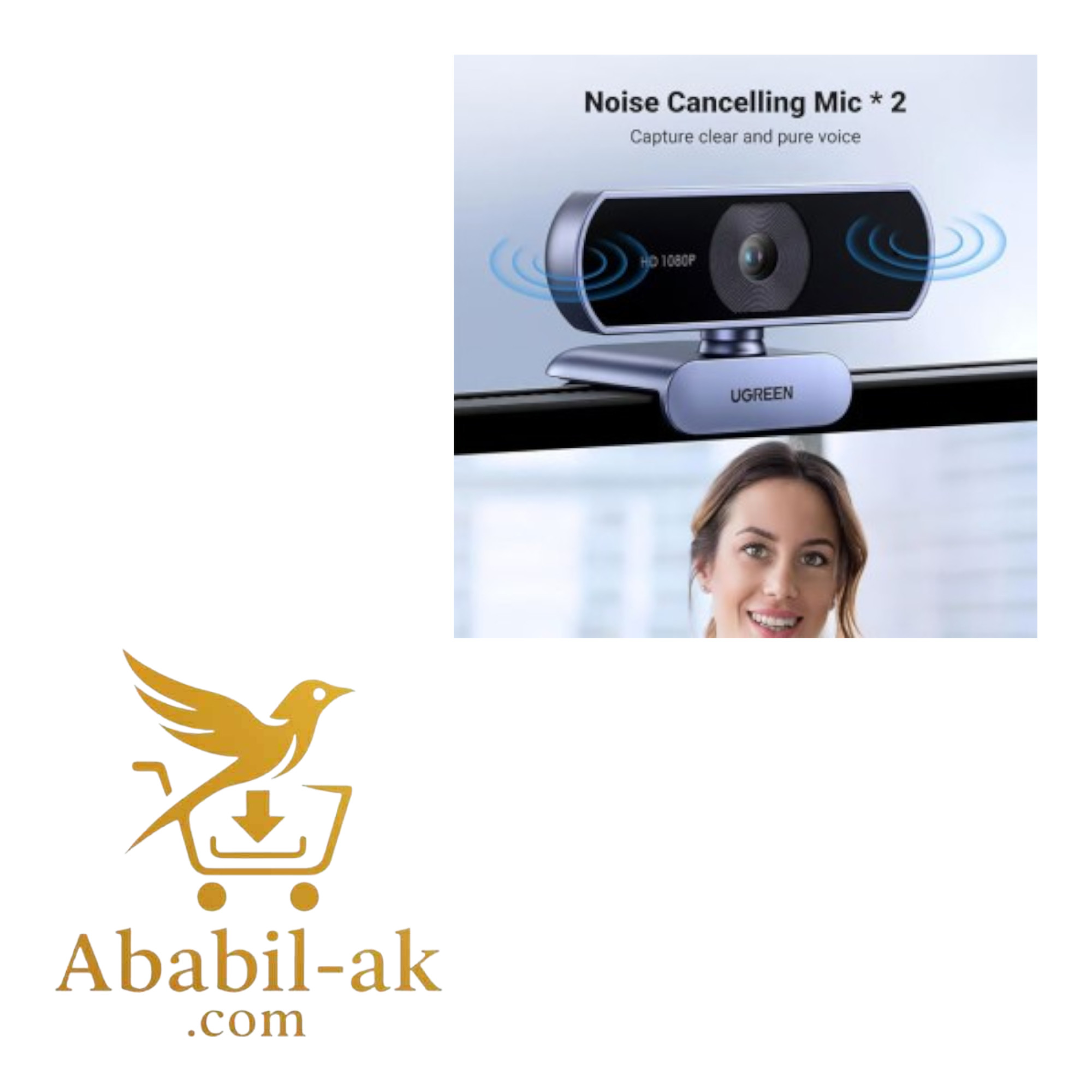 UGREEN 15728 USB HD Webcam#CM678 (G-B)