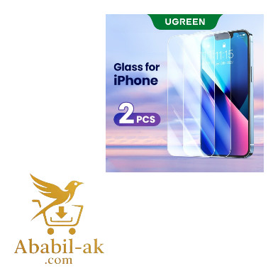 UGREEN 80969 Full Coverage HD Screen Protector with Installation Frame for iPhone 14 Plus/13 Pro Max (2-Pack)#SP195 (G-B)