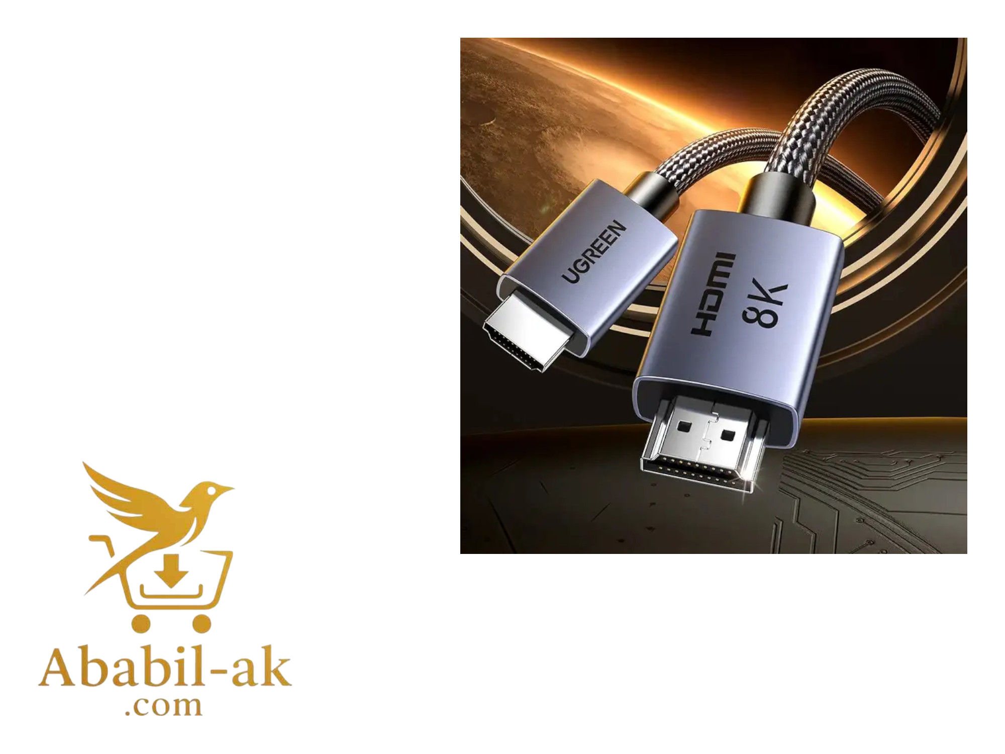 UGREEN 25908 HDMI 8K Cable 1m#HD171 (G-B)