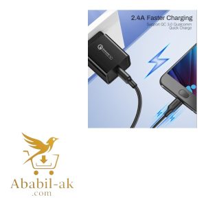 UGREEN 60136 USB 2.0 A to Micro USB Cable Nickel Plating 1m (Black)# US289  (G-B)