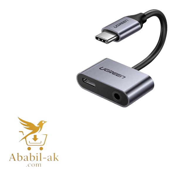 UGREEN USB-C TO 3.5MM AUDIO ADAPTER WITH POWER SUPPLY# 50596 (C-S)