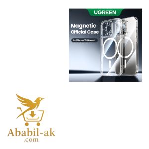 UGREEN 25399 Crystal Transparent Magnetic Protective Case for iPhone15 Pro Max 6.7-inch (Clear)#LP728 (G-B)