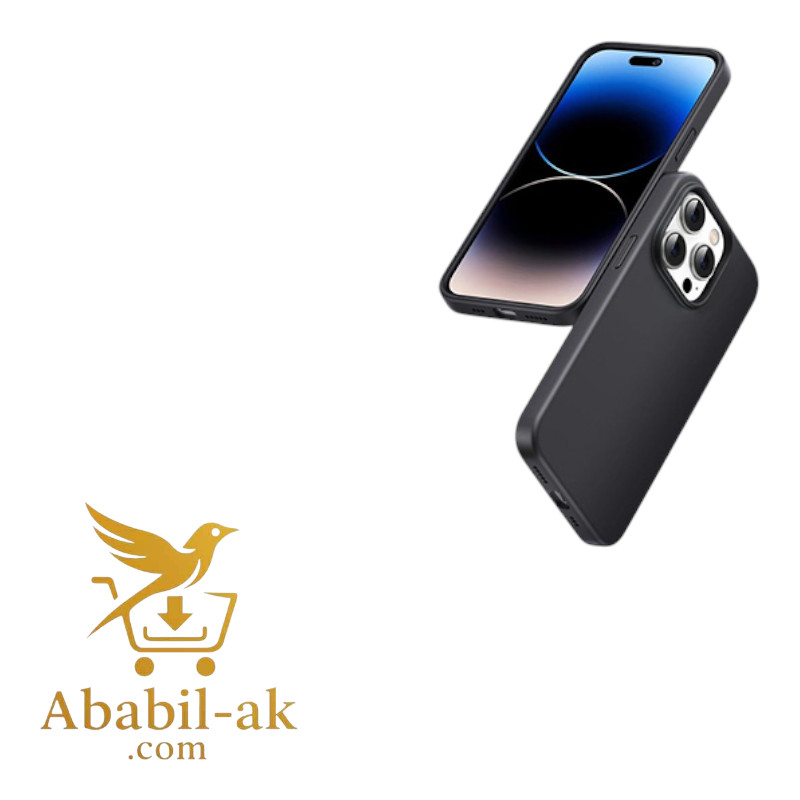 UGREEN 15034 Silky Silicone Protective Case for iPhone 14 Pro Max (Black)#LP632 (G-B)