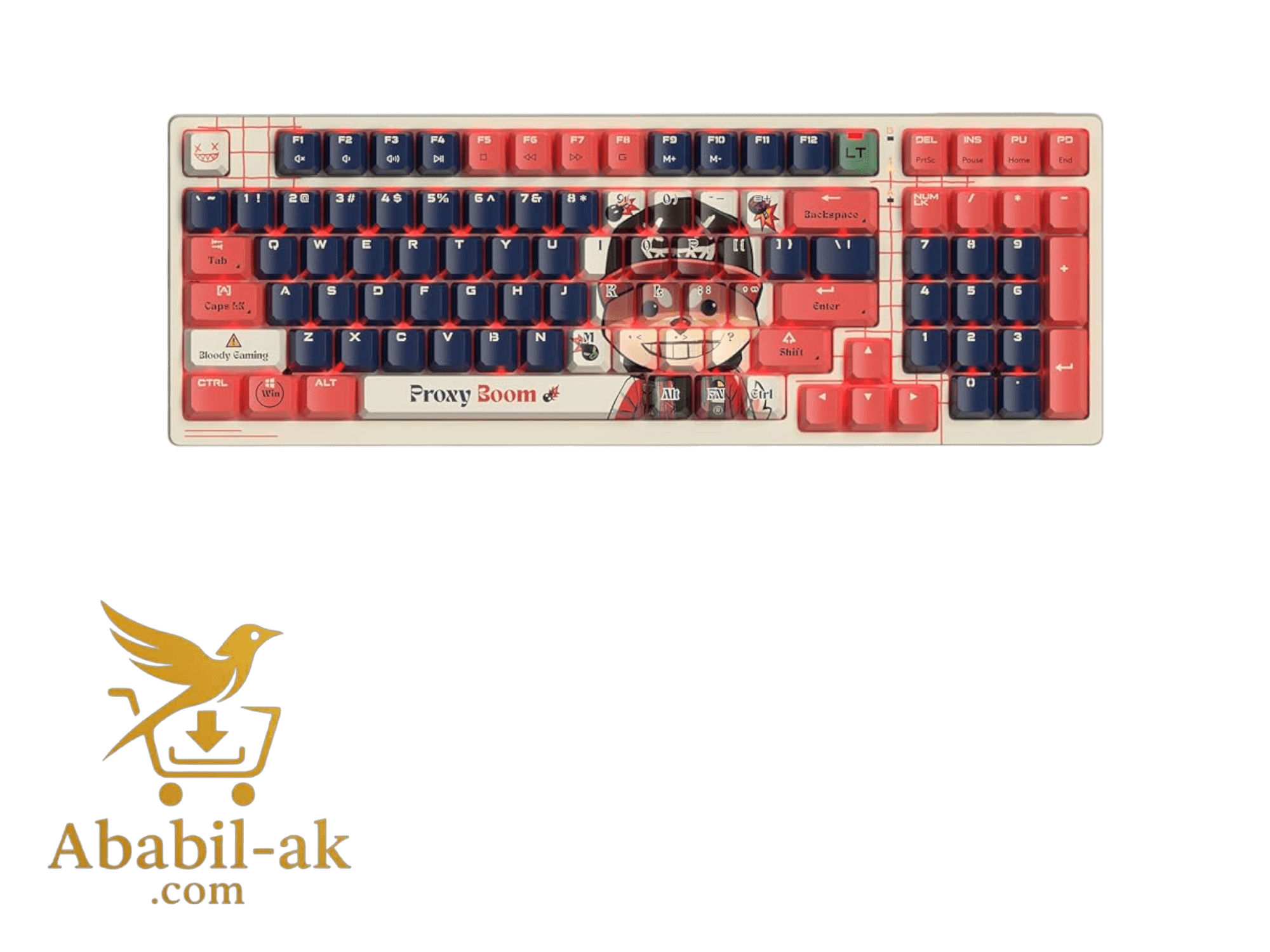 A4Tech Bloody AT87 Proxy Boom RGB USB Mechanical Gaming Keyboard ( G-B )