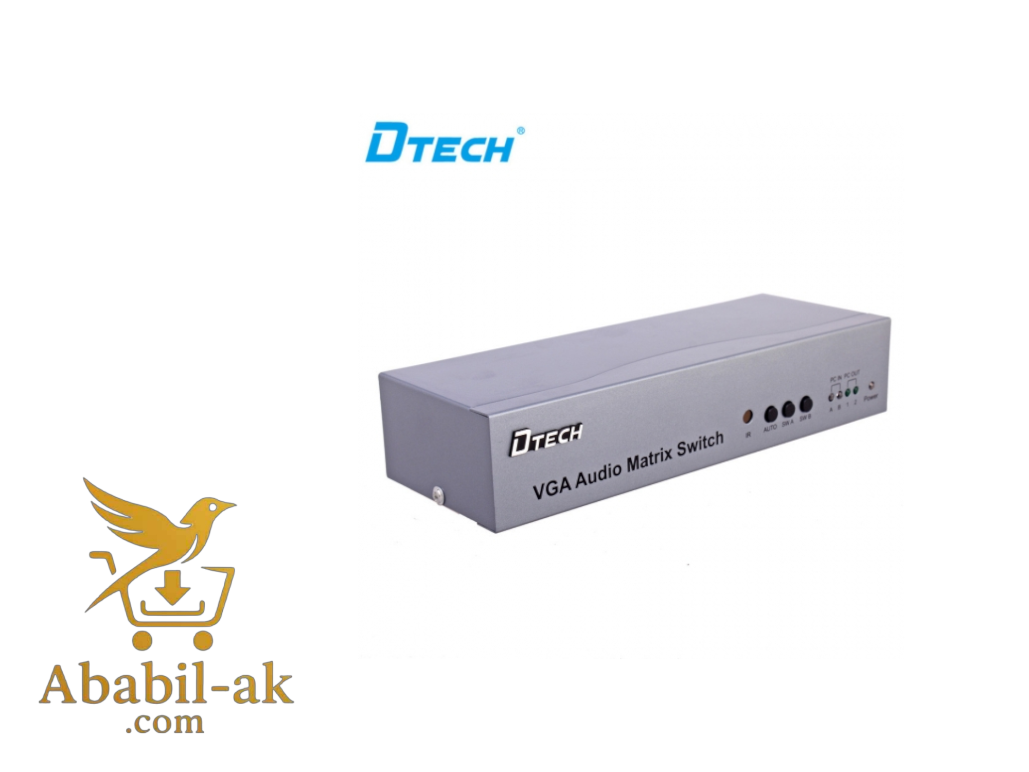 DTECH VGA MATRIX 2*2 DT-7027 (2 VGA+AUDIO IN, 2 VGA+AUDIO OUT) ( C-S )