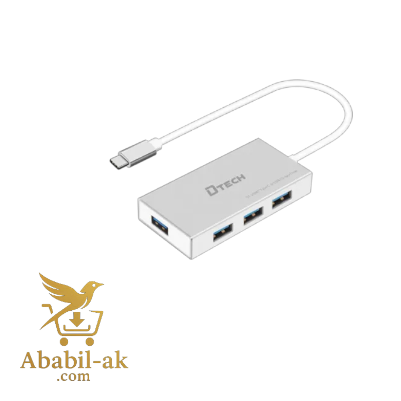 DTECH USB HUB 3.0 4PORT MODEL: DT-3308 CABLE 1.2M ( C-S )