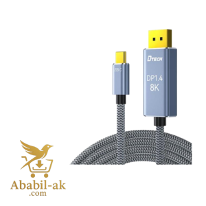 TYPE C TO DP 8K HD CABLE 3 METER/ SPACE GRAY MODEL: TB-2917-3M ( C-S )