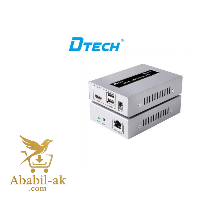 DTECH HDMI EXTENDER 100M WITH 2xUSB PORT (KVM)# DT-7054A ( C-S )