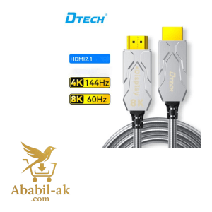 DTECH DT-HF8030K HDMI TO HDMI 8K ARMOR FIBER OPTIC CABLE 30M ( C-S )