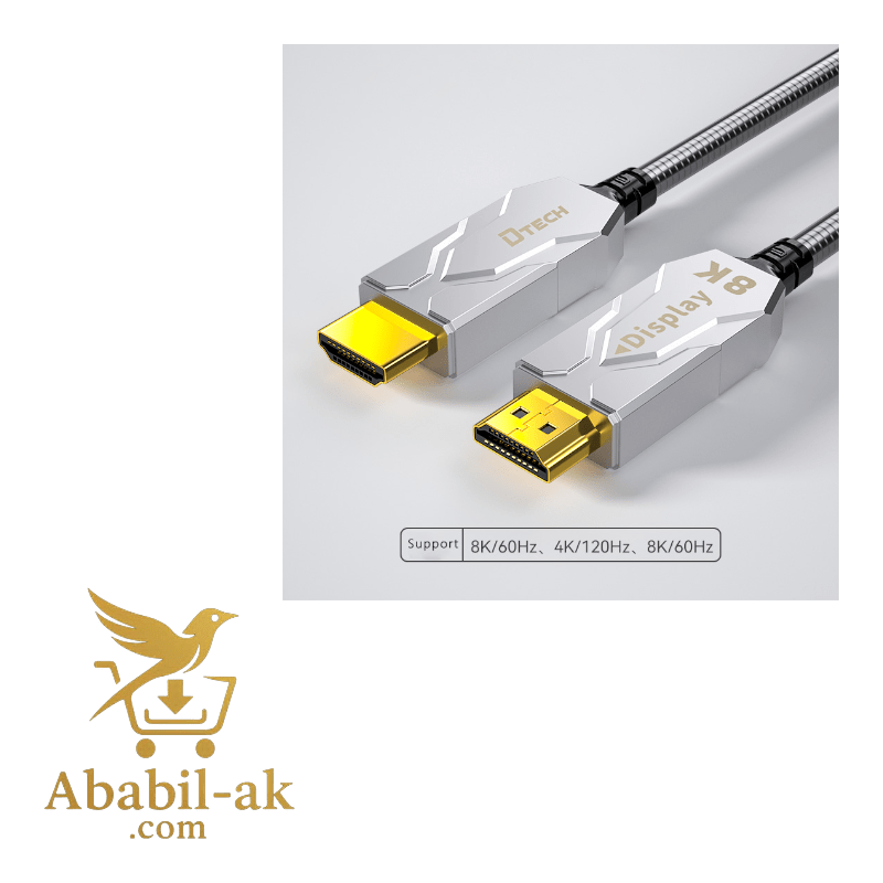 DTECH DT-HF8090K HDMI TO HDMI 8K ARMOR FIBER OPTIC CABLE 90M ( C-S )
