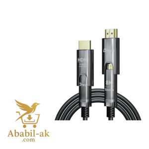 DTECH DT-HF3050 D-A SUPPORT HDMI TO HDMI 8K FIBER OPTIC CABLE 50M ( C-S )