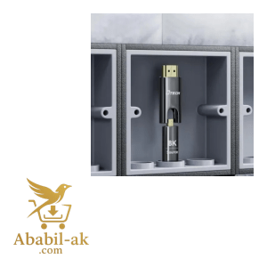 Dtech DT-HF3040 40 Meter Type-D to Type-A Dual Connector Fiber Optic HDMI Cable ( C-S )