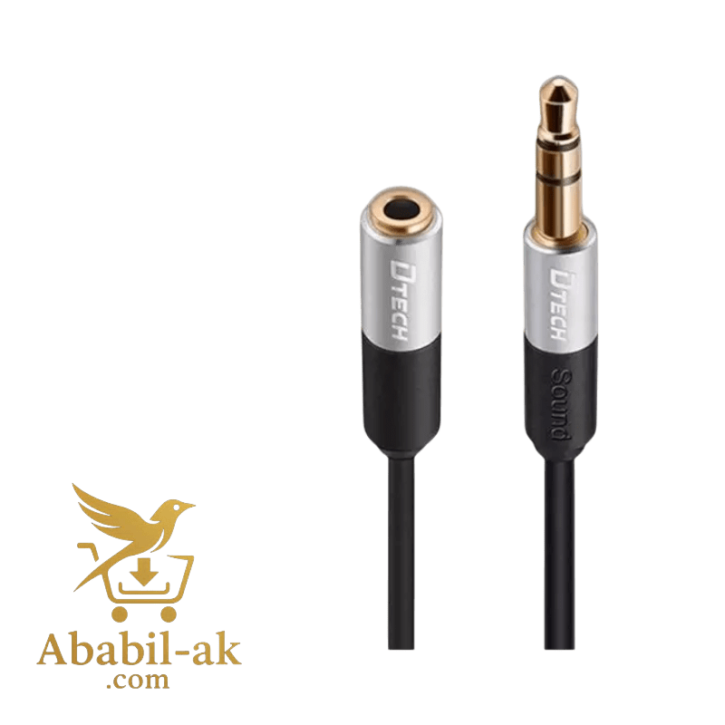 DTECH AUDIO CABLE M-F 2M T0218 | Premium DTECH 2M Audio Extension Cable (M-F) - T0218 ( C-S )