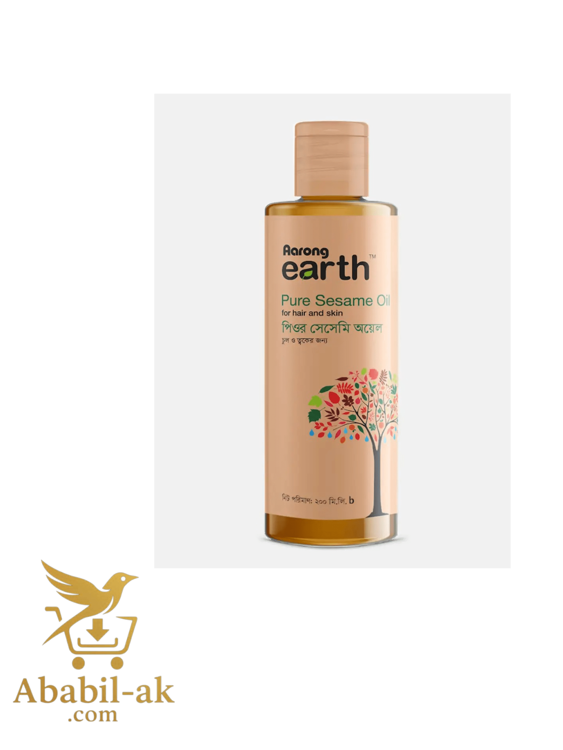 Aarong Earth Pure Sesame Oil for Hair and Skin 200 ml