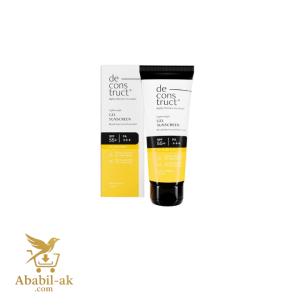 Deconstruct Face Gel Sunscreen SPF 55+ and PA+++ | Gel based sunscreen for oily skin, combination skin, normal skin | Broad spectrum sunscreen, No White Cast, Lightweight, Non greasy | Higher protection than sunscreen SPF 50 - 50g