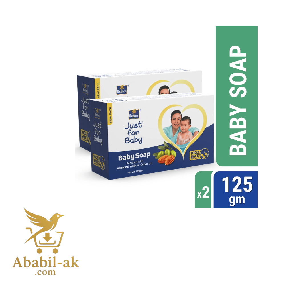 Parachute Just for Baby - Baby Soap 125g Pack of 2 Combo (125g x 2)