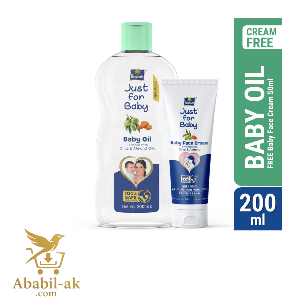 Parachute Just for Baby - Baby Oil 200ml & Baby Face Cream 50g