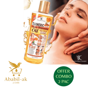 2 PCS Turmeric oil Brightens Skin & Fades Hyperpigmentation